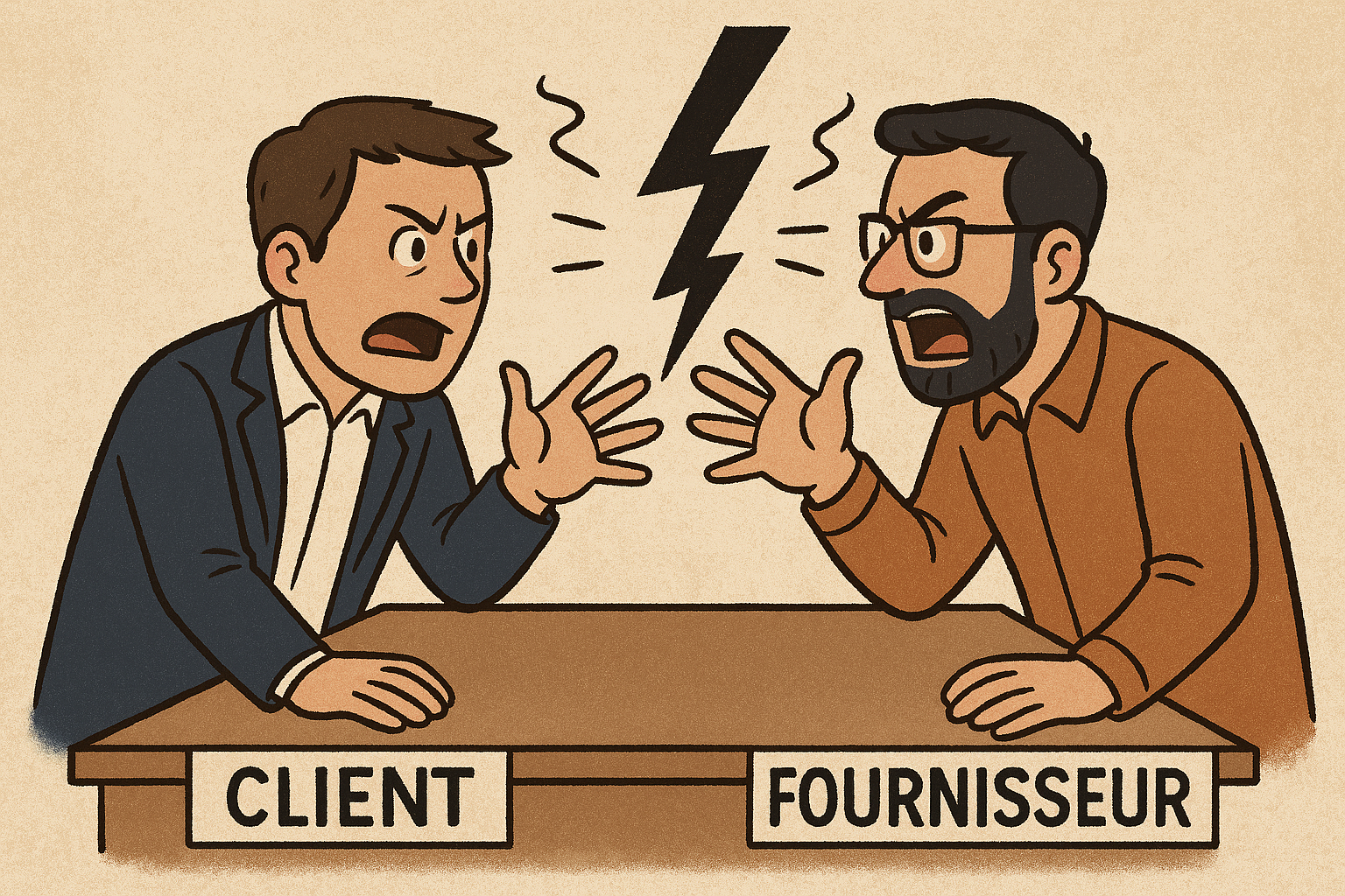 Mésentente client fournisseur